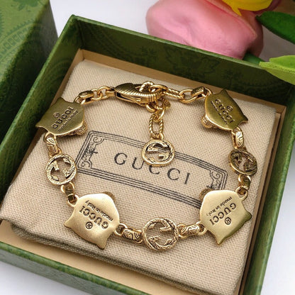 GG Tiger Gold Chain Bracelet