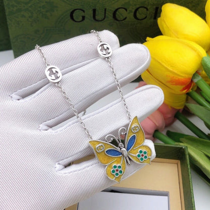 GG Butterfly Gold Necklace