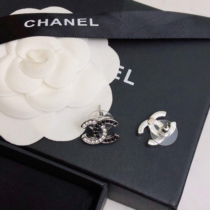 CC Black Gold Diamond Earrings