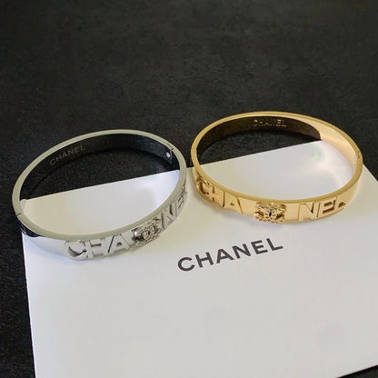 CC Letter Gold Bracelet