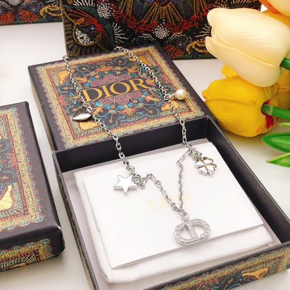 CD Petit Pearl Diamond Necklace