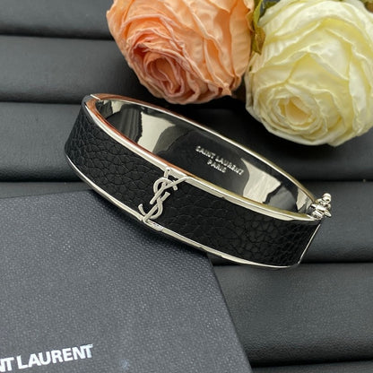 Saint Leather Gold Bracelet