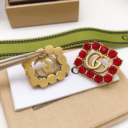 GG Red Crystal Earrings