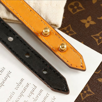 Louis Monogram Vintage Leather Bracelet