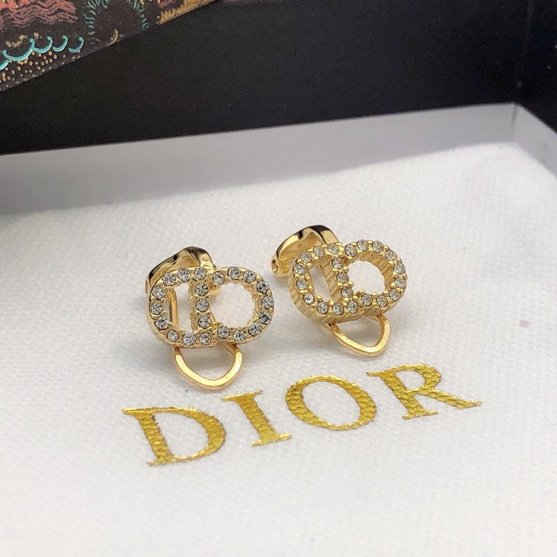 CD Tribales Pave Diamond Earrings