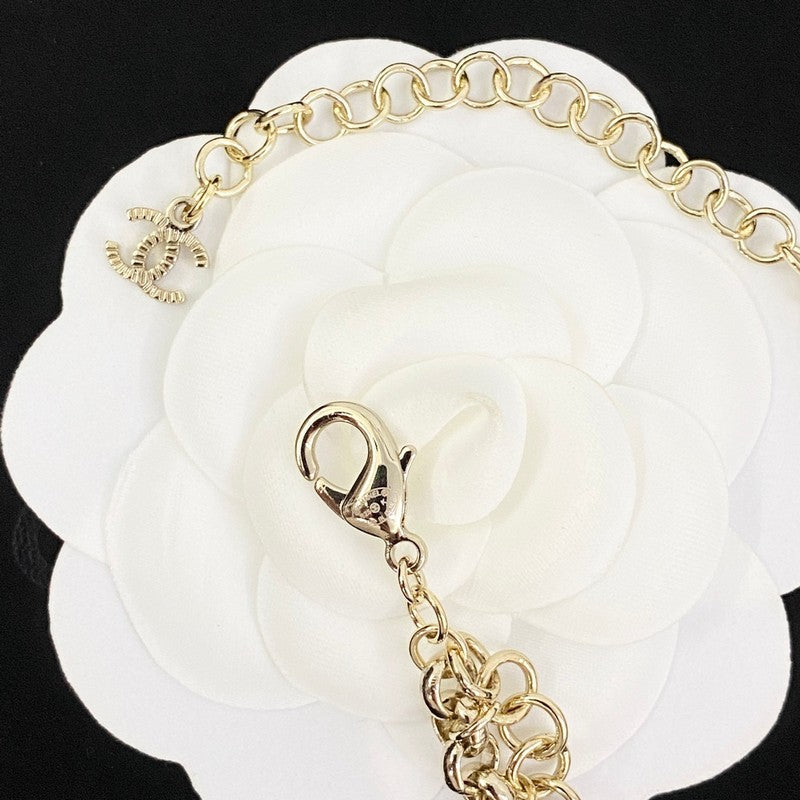CC Color Beads Pearl Chain Necklace