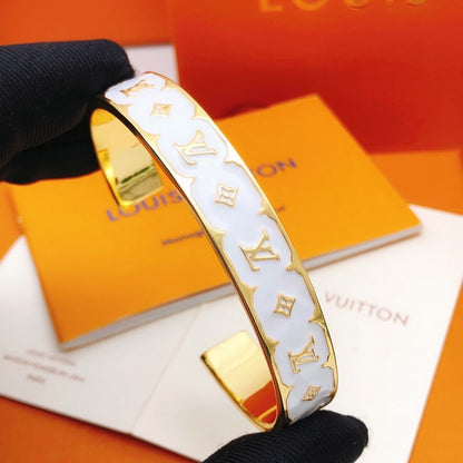 Louis Color Monogram Gold Bracelet