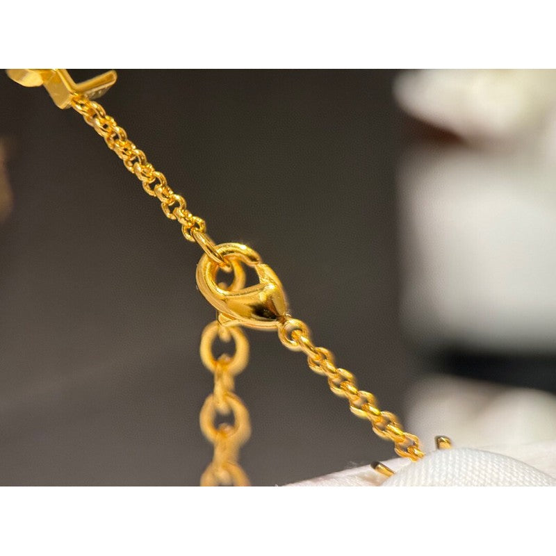 Saint Logo Gold Chain Necklace
