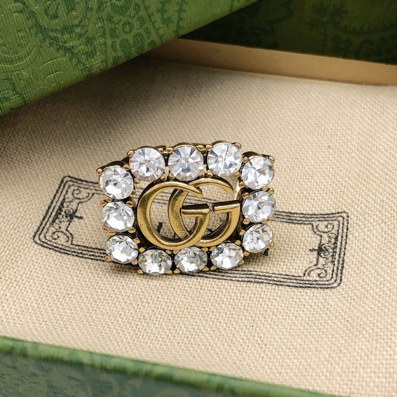 GG Diamond Open Ring