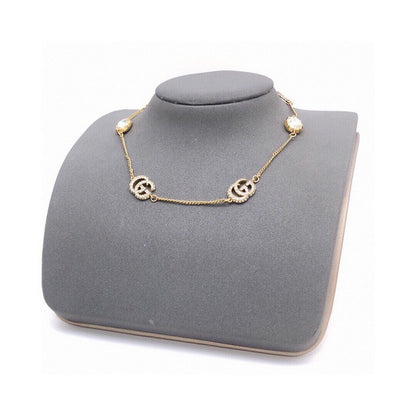 GG Pearl Gold Chain Necklace