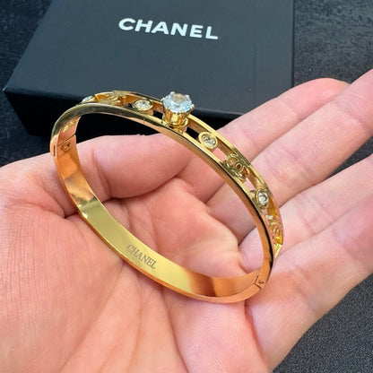 CC Diamond Gold Bracelet