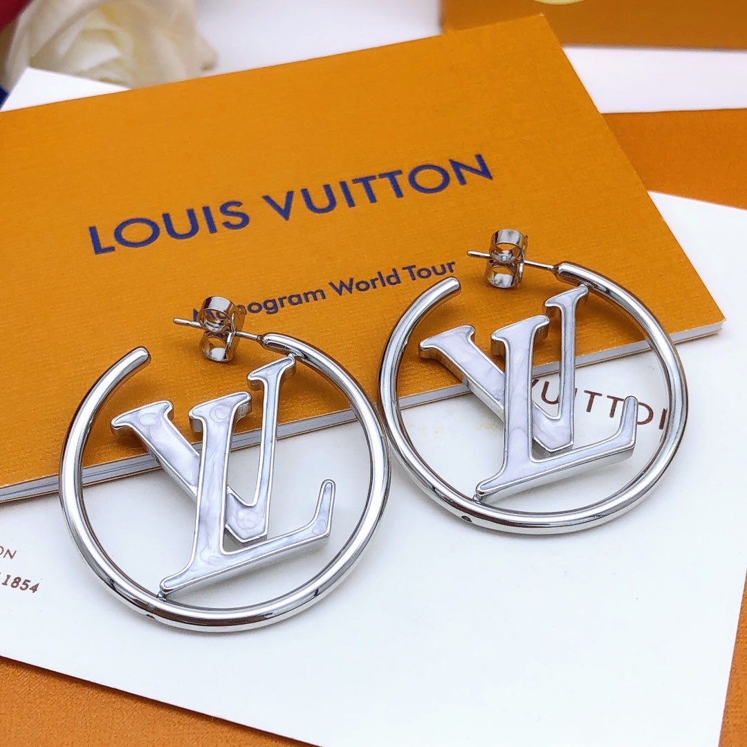 Louis Louise Hoop Pearls Earrings