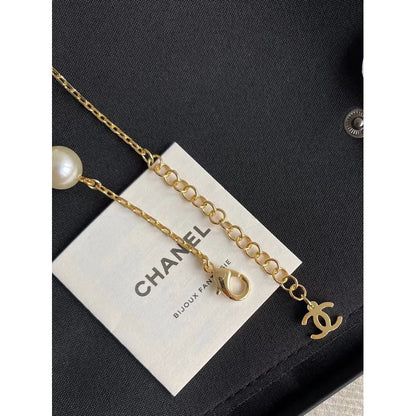 CC 26P Pearl & Gold Chain Necklace
