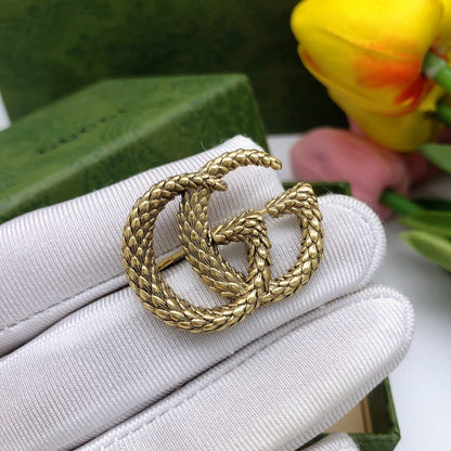 GG Vintage Gold Brooch