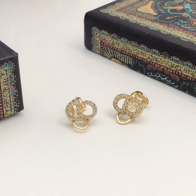 CD Tribales Pave Diamond Earrings