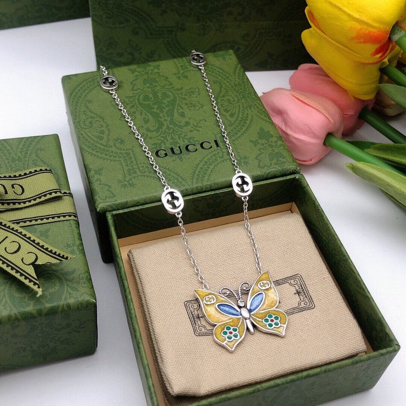 GG Butterfly Gold Necklace