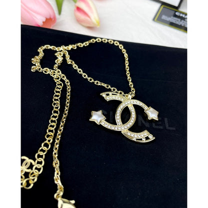 CC Big Star Gold Chain Necklace
