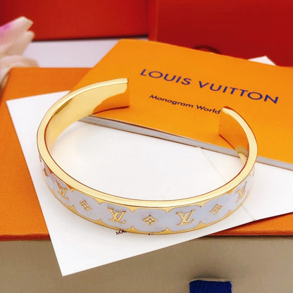 Louis Color Monogram Gold Bracelet