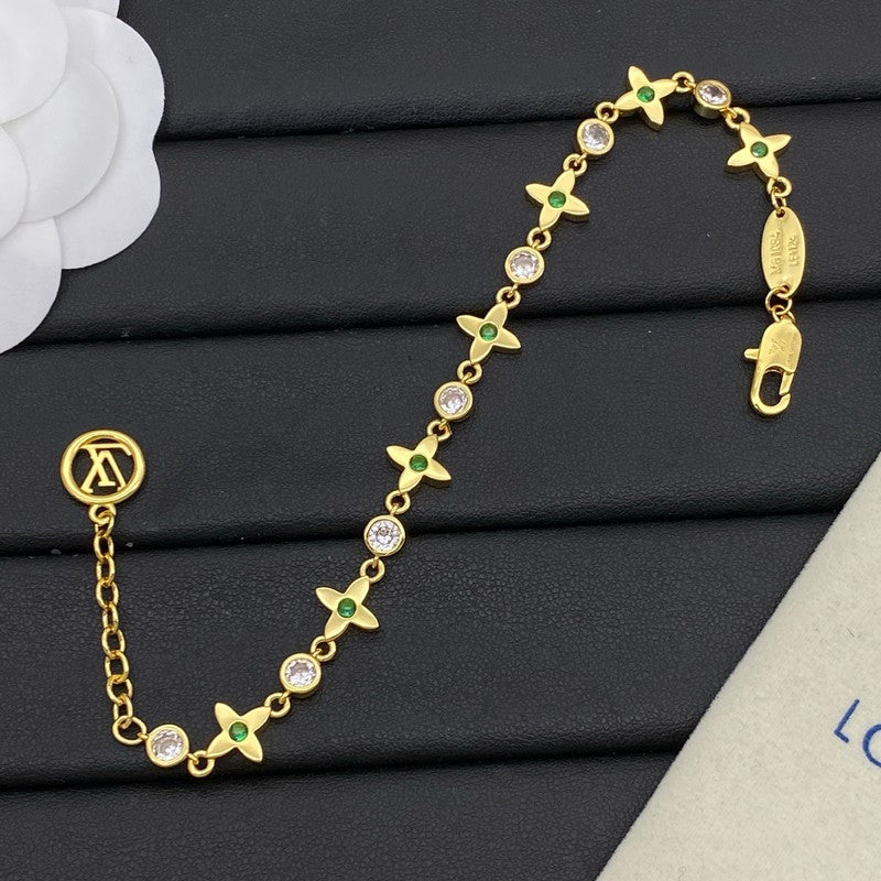 Louis Green Blossom Gold Bracelet