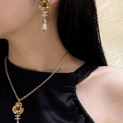 CC Camellia Pearl Earrings