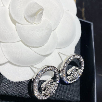 CC Round Diamond Earrings
