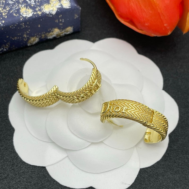 CD Diamond Circle Earrings