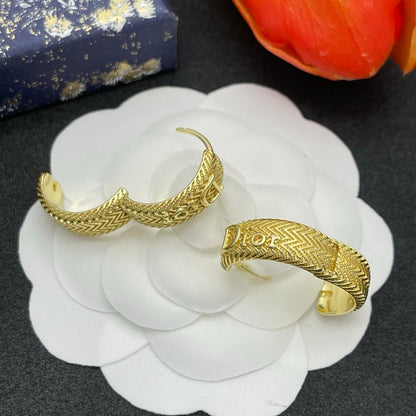 CD Diamond Circle Earrings