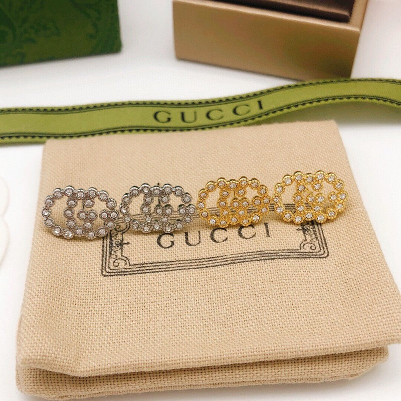 GG Pave Diamond Earrings