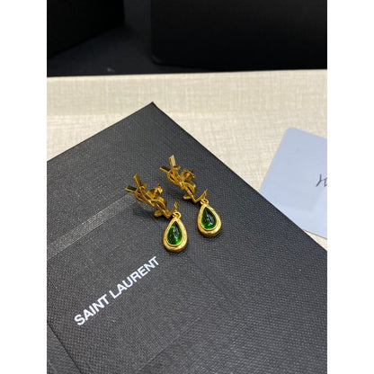 Saint Emerald Gold Earrings