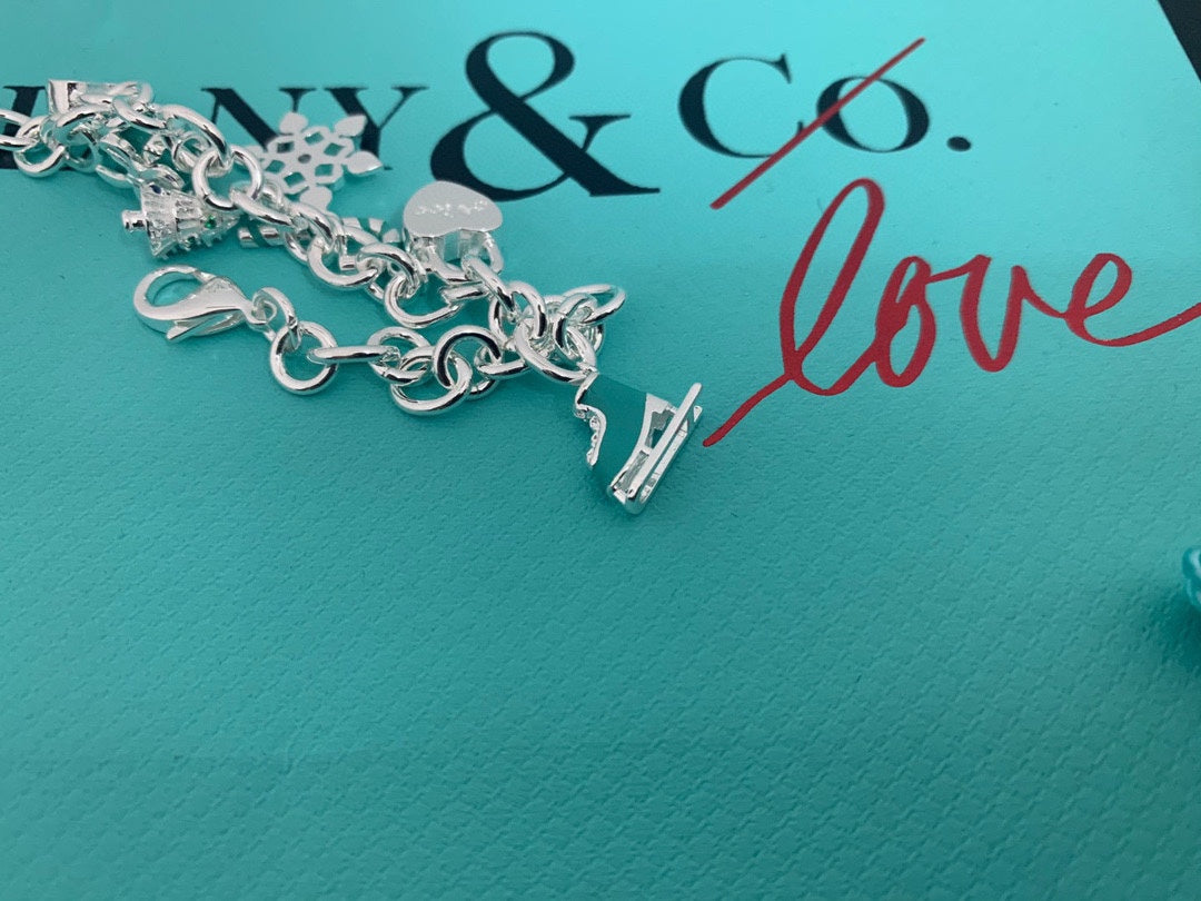 Tiff Christmas Tag Bracelet