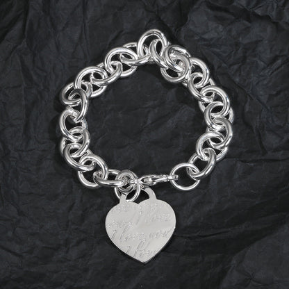 Tiff Heart Tag Bracelet