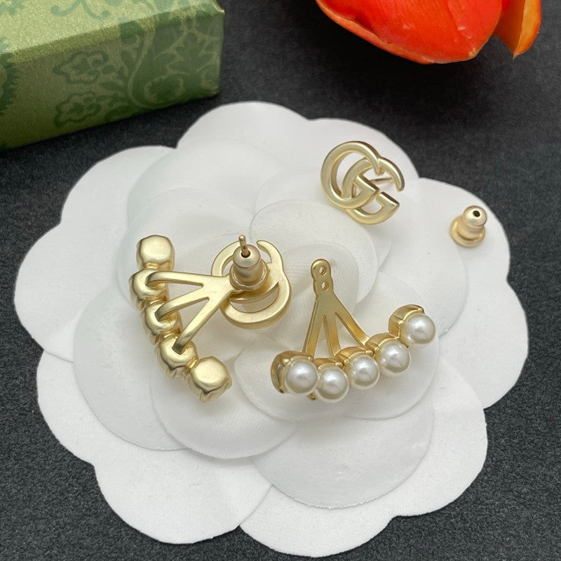GG Five Pearl Earrings