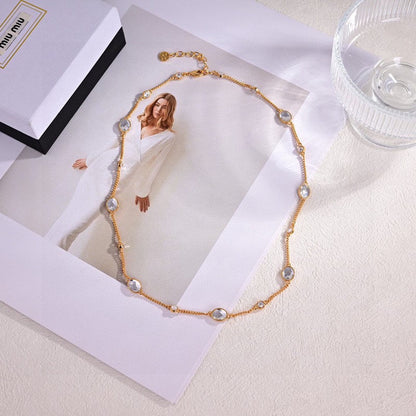 Miu Metal Crystals Bracelet