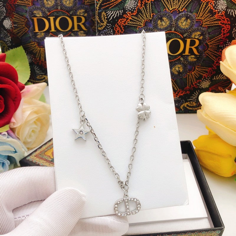 CD Petit Pearl Diamond Necklace