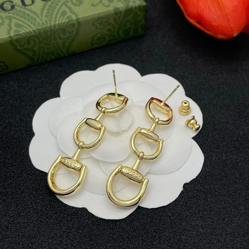 GG Triple Link Earrings