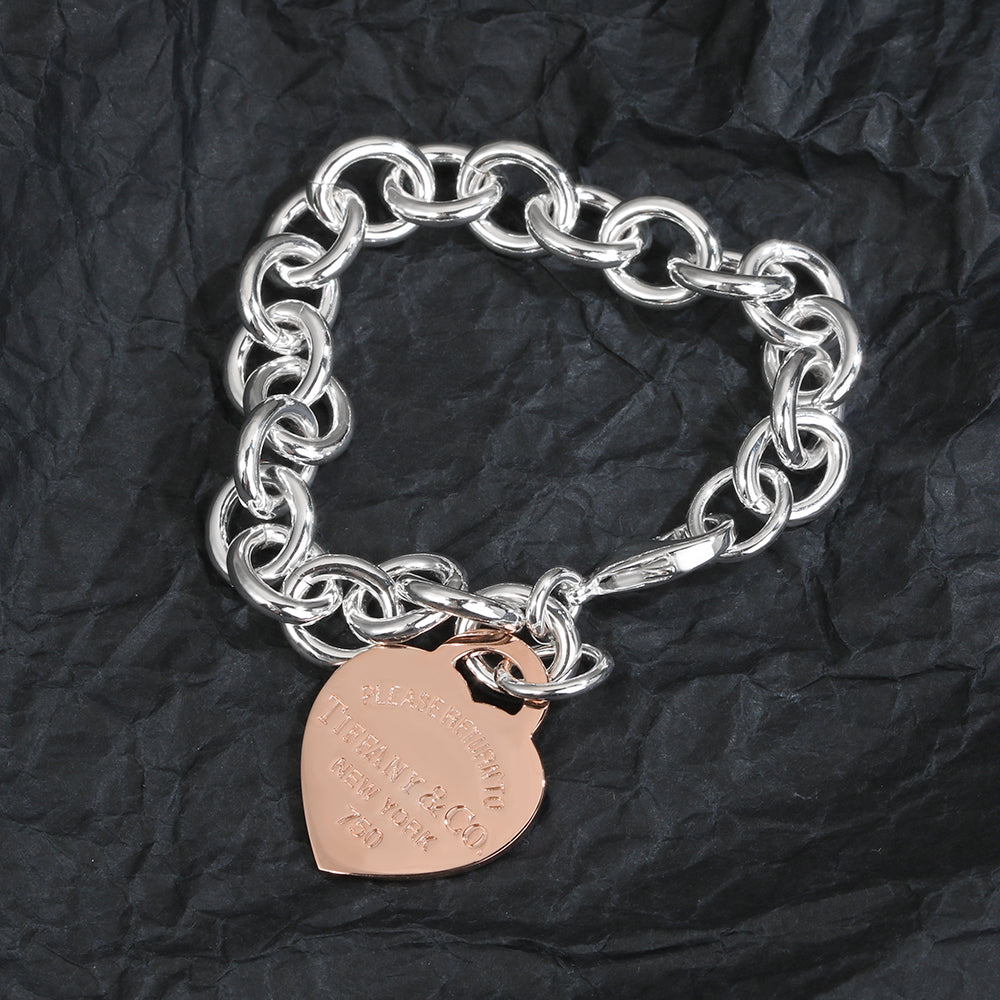 Tiff Heart Tag Bracelet