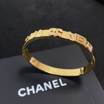 CC Letter Gold Bracelet