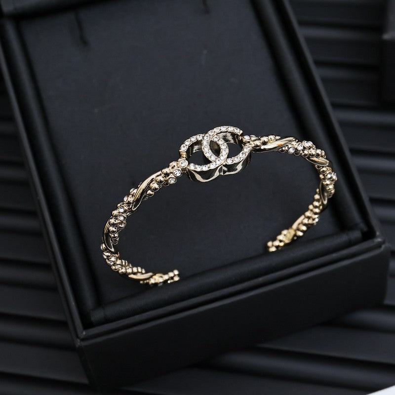 CC Pave Diamond Cuff Bracelet