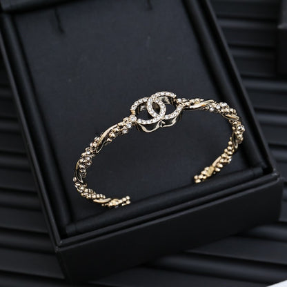 CC Pave Diamond Cuff Bracelet