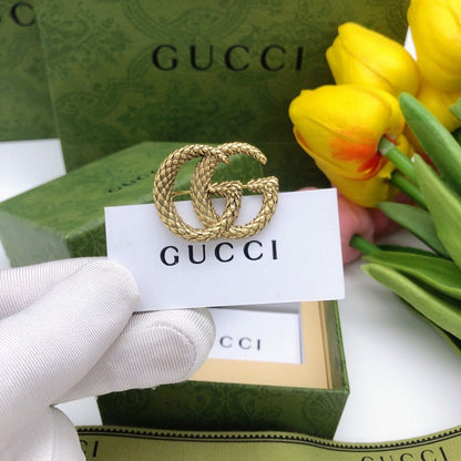 GG Vintage Gold Brooch