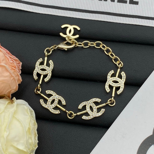 CC Diamond Gold Bracelet