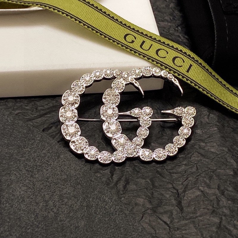 GG Crystal Brooch