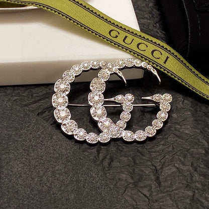 GG Crystal Brooch