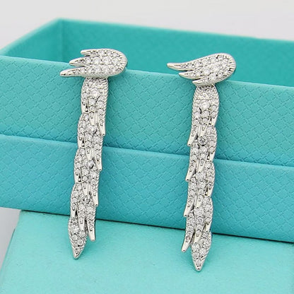 Tiff Bird on a Rock by Tiffany Drop Earrings