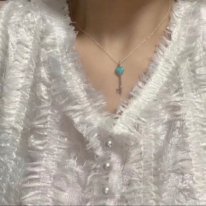 Tiff Blue Key Necklaces
